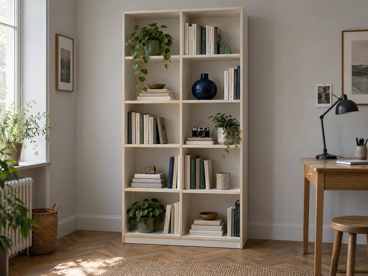 Composizione Verticale, finitura Bianco gesso.